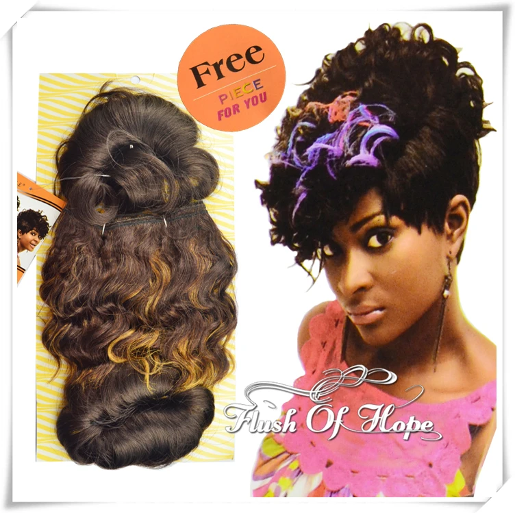 One Pack For Full Head Noble Gold Magic Bobby Cut Synthetic Hair