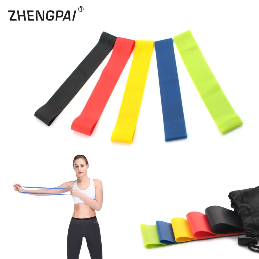 5pcs/Set Elastic Resistance Bands Workout Rubber Loop For Fitness Equipment Expander Gym