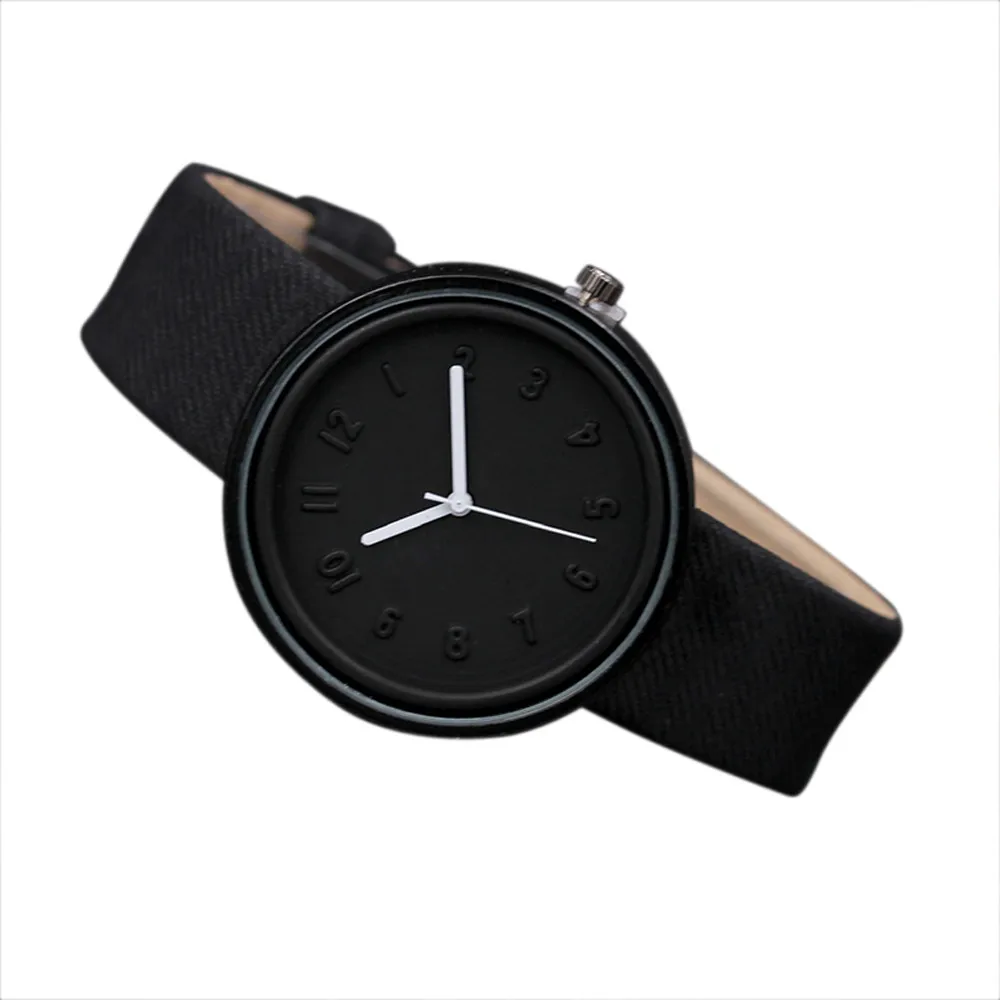 Дизайн Кварцевые наручные часы унисекс Простые Модные номер Часы кварц холст ремень наручные часы леверт челнока 613
