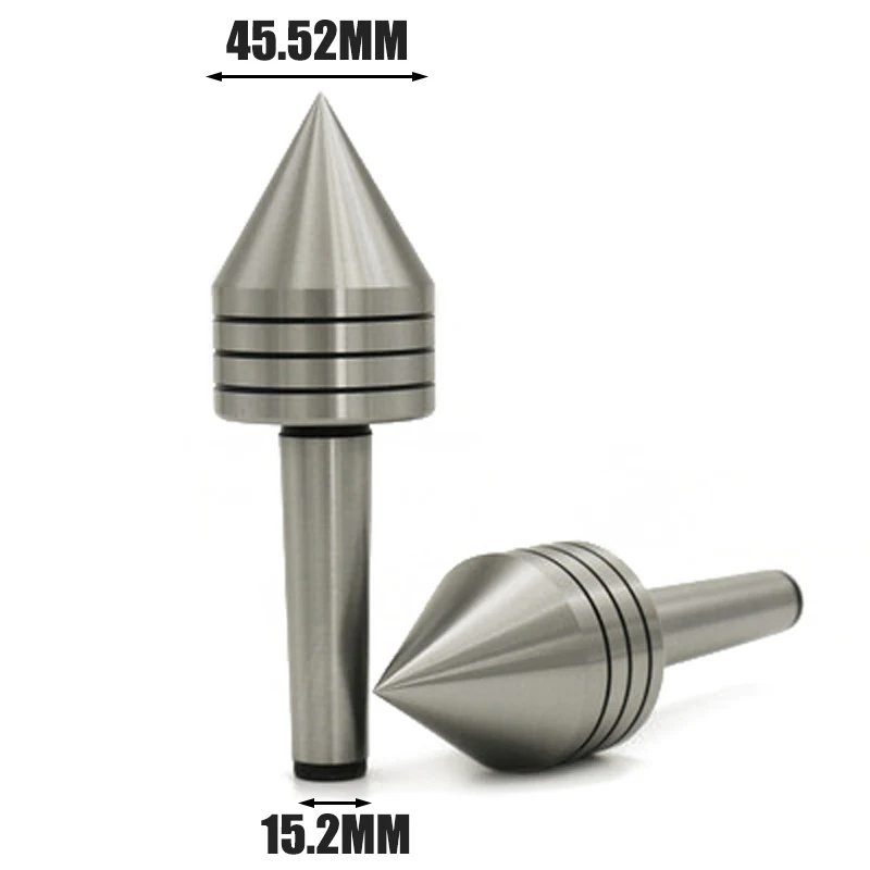 MT2 Live Center Morse Taper Bearing Tailstock Center 0.001mm 60 Degree For CNC Cutter Lathe Tool For Metal Wood Lathe Turning