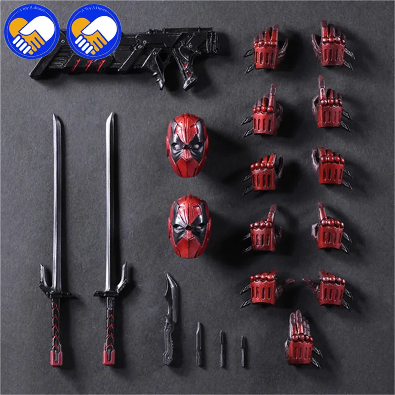 2018 NEW PLAY ARTS 26cm Marvels X-men Deadpool Super Heroes Action Figure Model Toys Red & Gray 2 Choice For Collection Gifts 2018 NEW PLAY ARTS 26cm Marvels X-men Deadpool Super Heroes Action Figure Model Toys Red & Gray 2 Choice For Collection Gifts