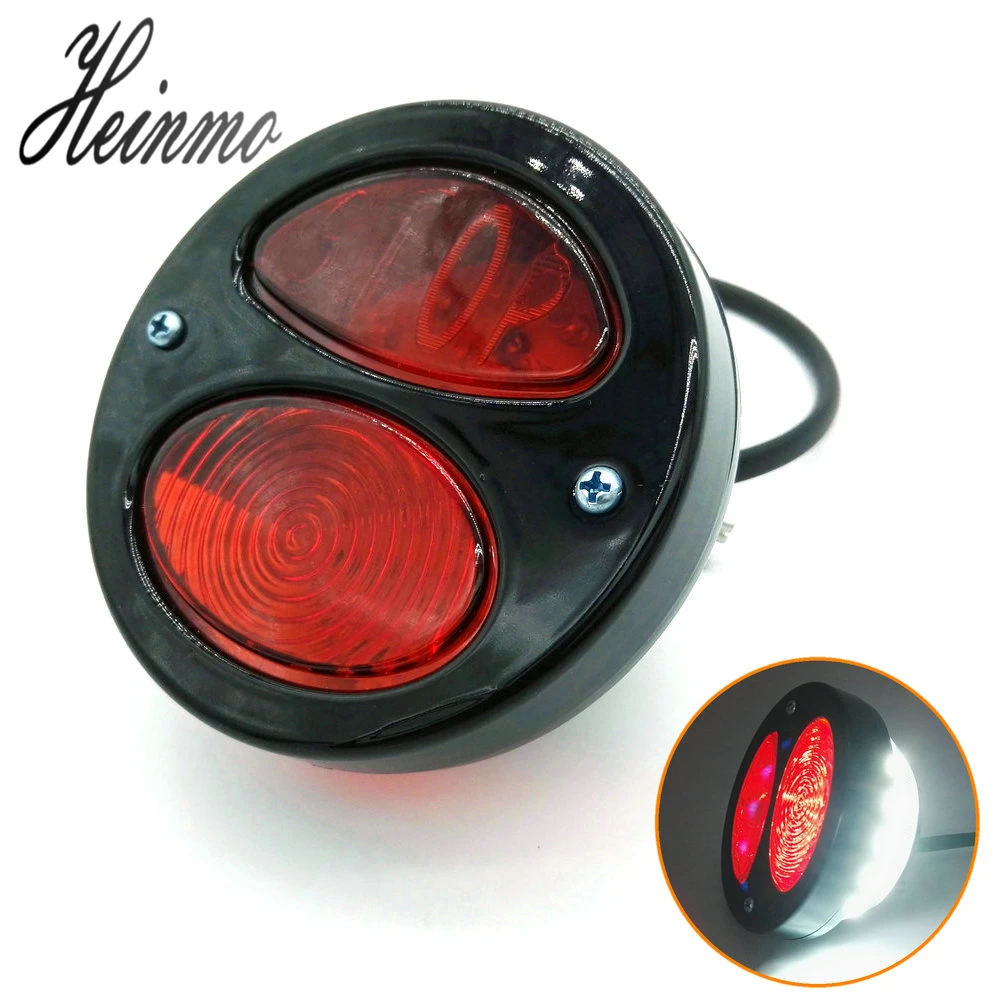 

Motorcycle Rear Brake Led Light License Plate Holder Tail Lights Stop Brake Tail Lamps For Cafe Racer ATV
