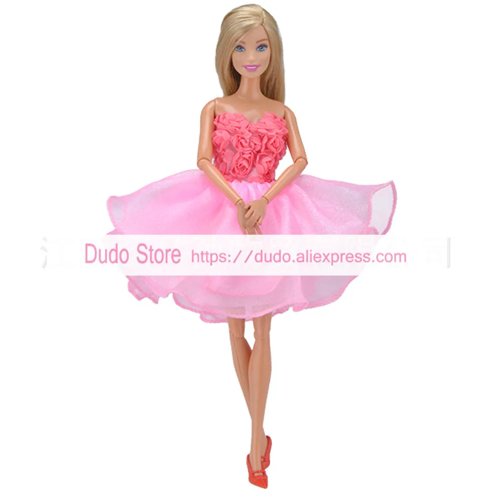 Doll Accessories Handmade High end Doll Dress Pink Bra Petals Princess