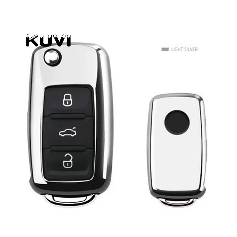 Чехол для автомобильного ключа Volkswagen VW Passat Golf Jetta Bora Polo Sagitar Tiguan защитный чехол