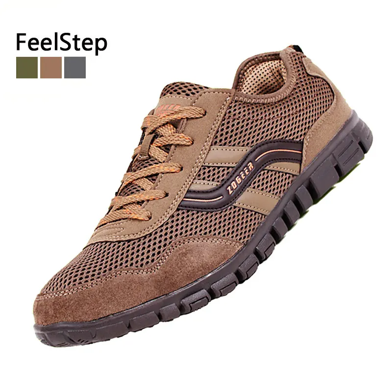 grey and brown shoes