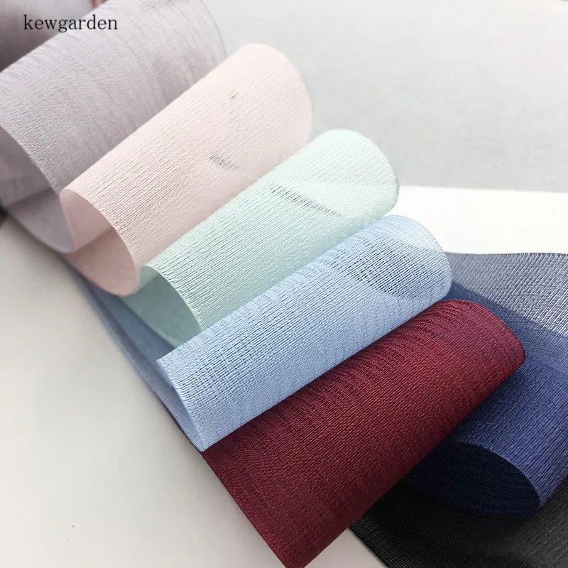 Kewgarden 40 мм 4 см цвета флуоресцентная марлевая Пряжа Ленты DIY бант атласная лента
