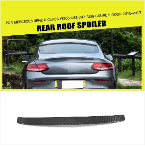 Передний бампер из углеродного волокна для Mercedes-Benz C Class W205 C205 C43 AMG C180 C200 Sport Coupe Sedan