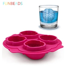 1 шт., силиконовые формы для мороженого, для морозилки, 3 цвета, форма для мороженого, 4 формы для льда CM130