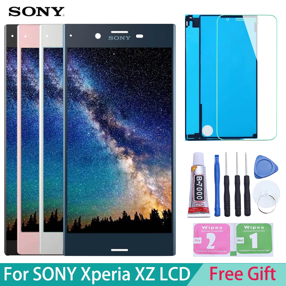 Цена Оригинальный 5,2 дюймовый ЖК дисплей для SONY Xperia XZ дисплей F8331 F8332 сенсорный экран дигитайзер Запасные части для SONY Xperia XZ дисплей