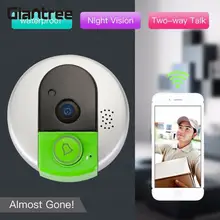 Giantree HD WiFi беспроводной дверной звонок камера Дистанционное управление IP камера сигнализация домофон мониторинг электронный дверной звонок ночное видение