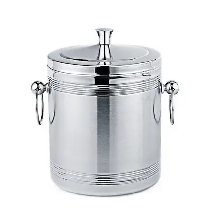 

stainless steel 1.4L double hollow cover design gold storage tille design simple and convenient free shipping
