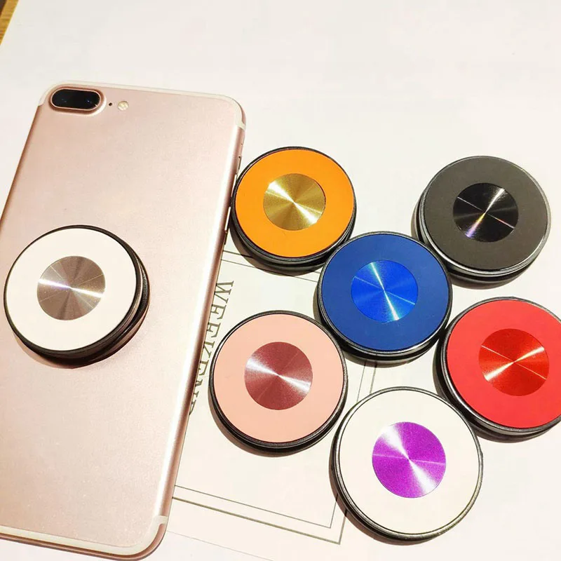 

Universal Expanding Mobile Phone Bracket Cute Cartoon Magnetic Round Folding Bracket 360 Degree Rotation Ring Metal Buckle Hot