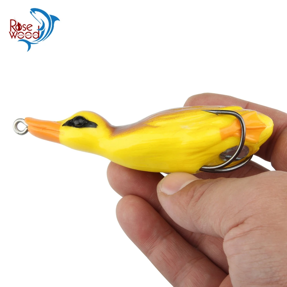 

ROSEWOOD 1PCS Pesca Pike Fishing Lure Artificial Bait 21.8g 105mm 3D Duck Lure Soft Baits Fishing Wobblers Bass Lure
