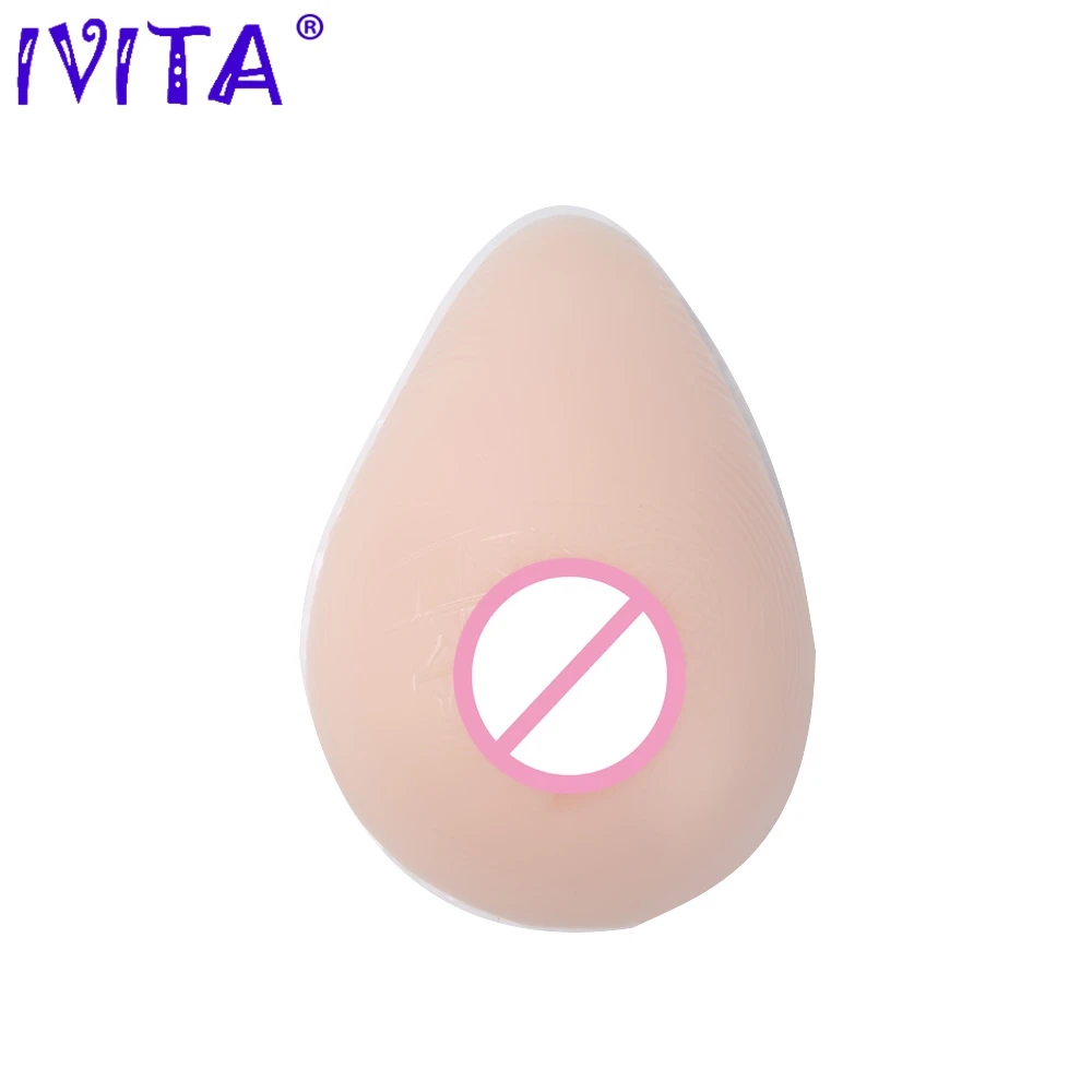 

IVITA Hot Sale Silicone Breast Forms One White Fake Boobs False Breast For Crossdresser Postoperative Drag Queen Mastectomy
