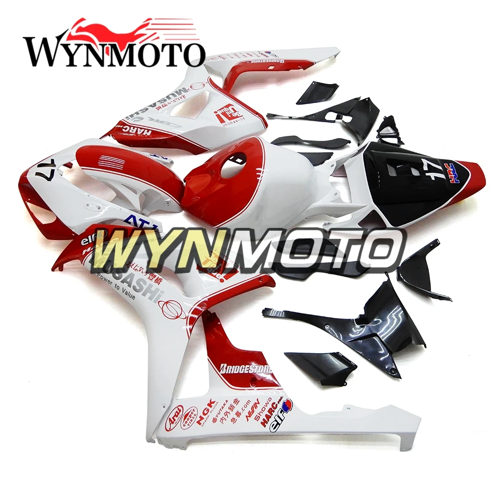 

Complete ABS Plastics Injection Fairings For Honda CBR1000RR 2006 2007 Motorcycle Body Frames Cowlings White Red Fairing Kits