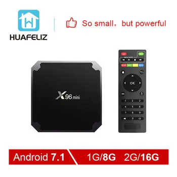 

X96 mini tv box Amlogic S905W Quad Core WIFI HD 2.0 Media Player Set-top box X96 Android 7.1 2GB16GB X96mini Smart tv box