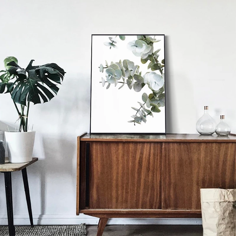 Watercolor Eucalyptus Print Home Decor