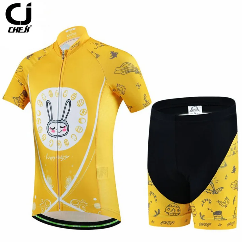 CHEJI New Children Bike Cycling Jersey Set Bike Riding Rabbit Sportswear Bicycle Roupa Ciclismo Cycling Clothing With Pad CC1619 boys-bike : image CHEJI New Children Bike Cycling Jersey Set Bike Riding Rabbit Sportswear Bicycle Roupa Ciclismo Cycling Clothing With Pad CC1619 boys-bike