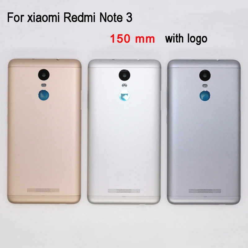 

150mm Original new Back Battery Cover Door Housing Case for Xiaomi Redmi Note 3 Note3 pro + Side Buttons + Camera Flash Lens