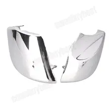 2PCS Motorcycle Chrome Side Battery Cover For Honda VTX1800 VTX 1800 2002 2003 2004 2005 2006 2007 2008
