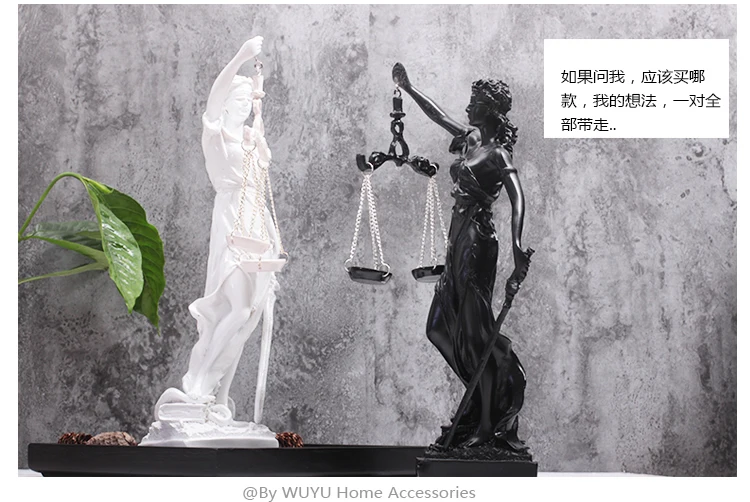 

Justice goddess sculpture/Angel Statue Ancient Greek Characters Ornaments Christmas Gift Home Crafts/Home Furnishing deco