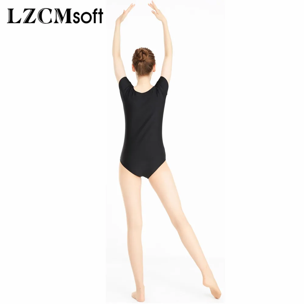 LZCMsoft Для женщин команда классические купальник с коротким рукавом для девочек; Купальник для балета, танцев и гимнастики, супер герой, лайкра, спандекс, танцевальная одежда