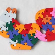 Новая деревянная игрушка животные белка 26 шт. английские буквы и цифровые Обучающие деревянные головоломки