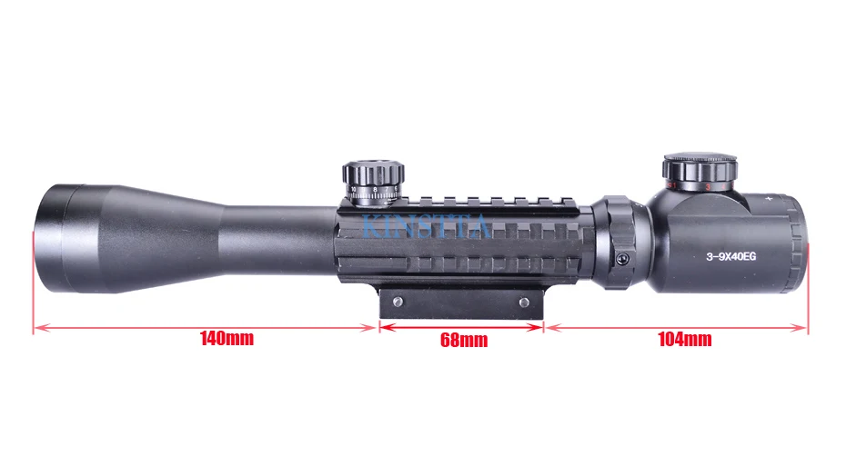 Hlurker тактический охотничий HD Прозрачная оптика 3-9x40 прицел с 3 боковыми Пикатинни Вивер рельсовая система подходит как 20 мм, так и 11 мм рельс