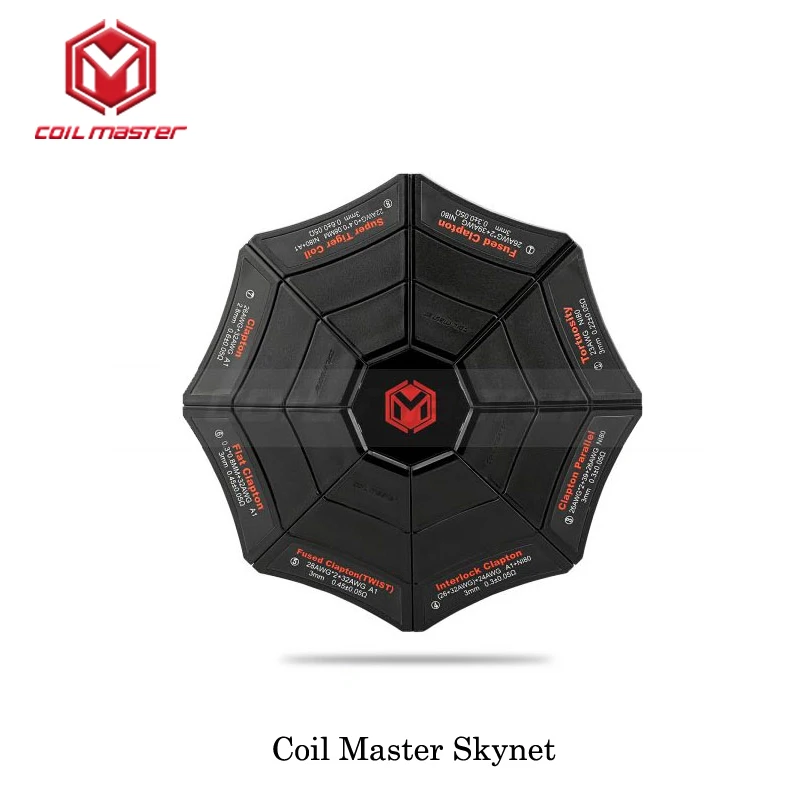 

100% Authentic Coil Master Skynet Coil advanced premade coil rebuilding Coil burning Case for storing o-rings screws 2017 New