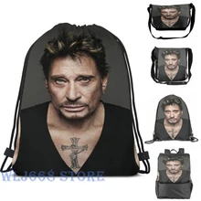 Забавные графические сумки с принтом через плечо для женщин Johnny hallyday(2) рюкзак на одно плечо для путешествий для мужчин спортивная сумка