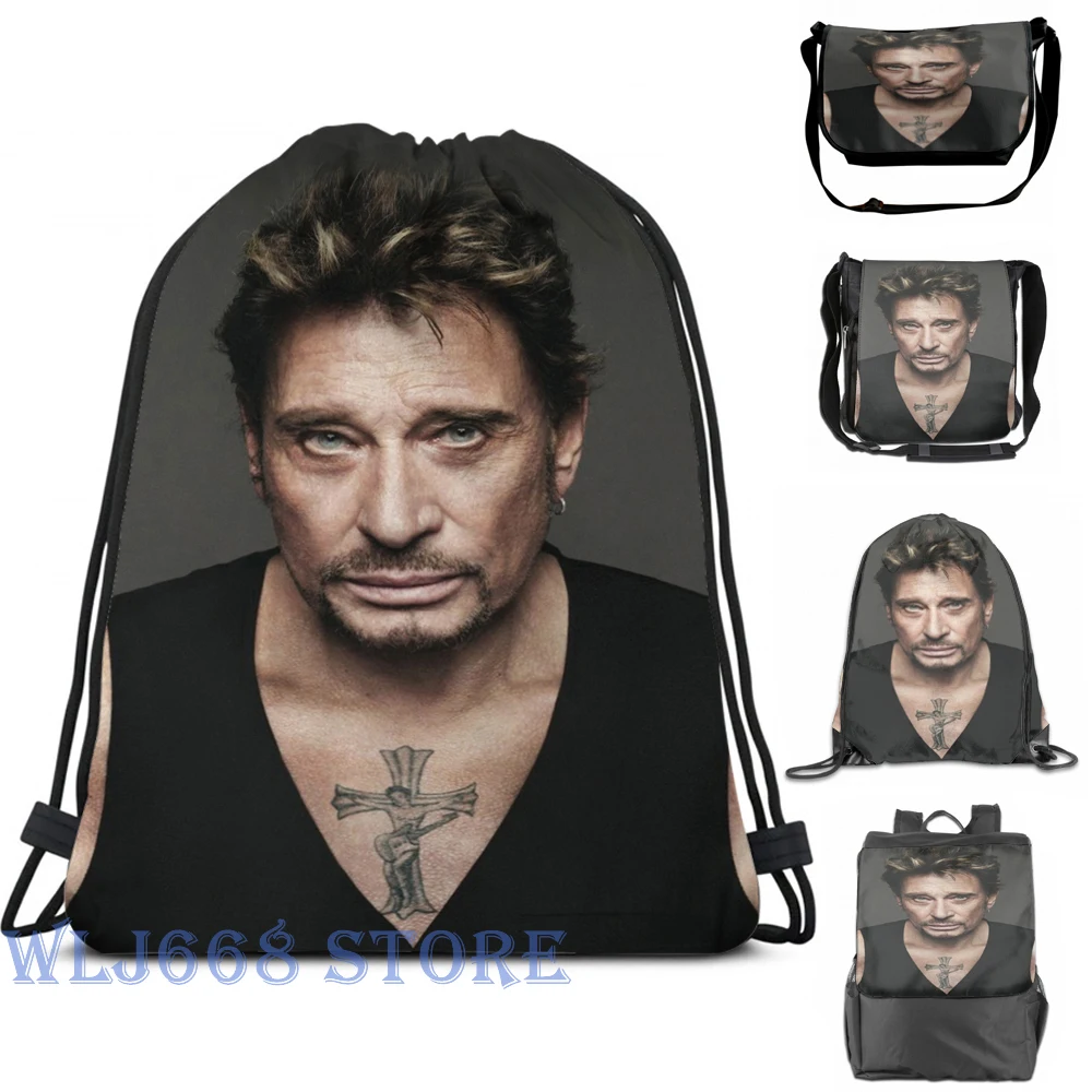 

Funny graphic print shoulder Bags women Johnny hallyday (2) Single shoulder backpack travel for men Gym Bag