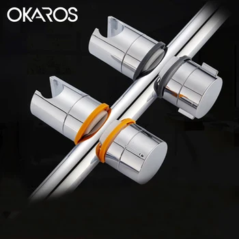 

OKAROS Shower Bracket Holder for Shower Faucet set ABS Plastic Shower Base on Shower Bracket