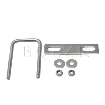 

BQLZR 40mm Inner Width M6 Thread U Bolt with Plate Nuts for Plumbing System