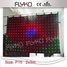 P15 2x3 м гибкий и четкое изображение светодио дный видеоэкран экран