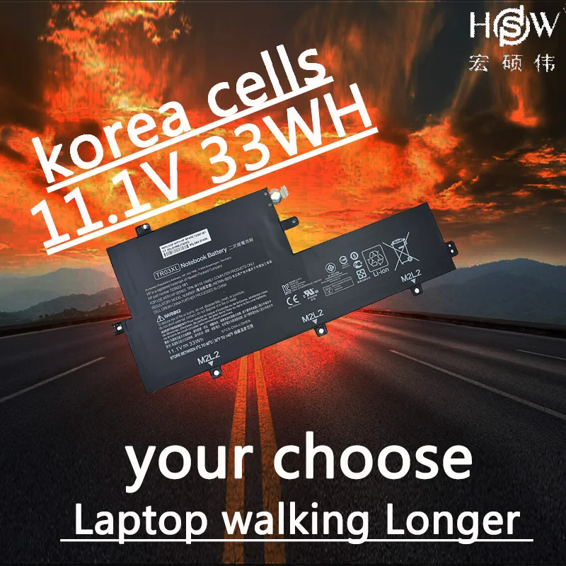 

HSW Battery 11.1V 33WH TR03XL For HP Split X2 13 Series HSTNN-DB5G HSTNN-IB5G TPN-W110 723922-2B1 723922-171 bateria
