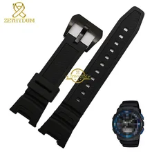 Силиконовый резиновый ремешок для часов Ремешок для часов браслет мужские наручные часы ремешок спортивный ремешок для наручных часов для SGW-100
