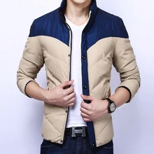 Good Quality Patchwork Colors Jacket Men’s Warm Thin Casual Coats Windbreaker Parka Mens Coats And Jackets Jaqueta Masculina