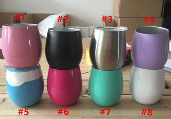 

Quevinal100pcs 8oz egg mug stemless wine glass double wall stainless steel vacuum insulated mug with lid and drinking coffee tea