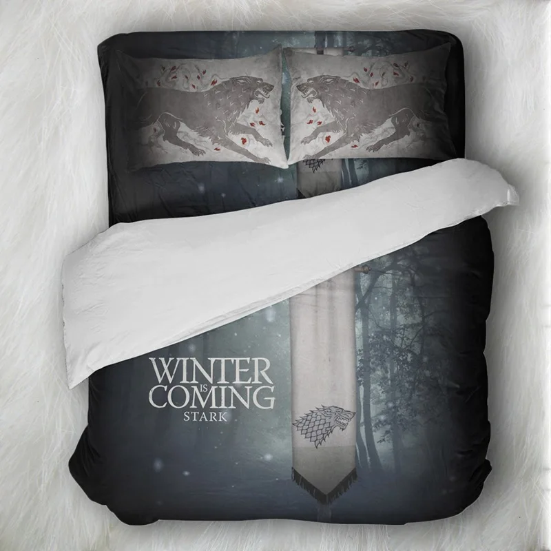 buy FANAIJIA 3d wolf Bedding Sets queen size Duvet Cover with Pillowcases Bed Sets king size comforter set