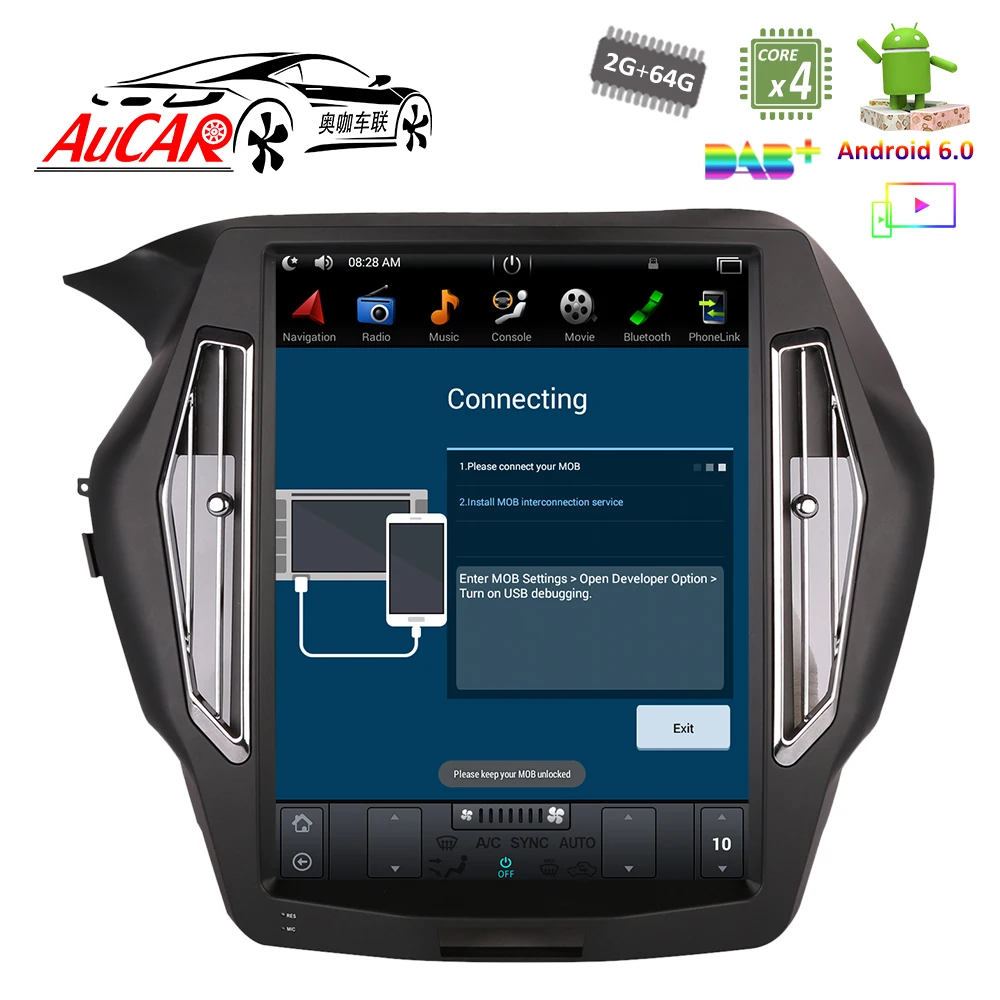 Discount Tesla Style for Honda Accord 2013 - 2017 car radio gps navigation Bluetooth Radio WIFI 4G Vertical Stereo car dvd player AUX 5