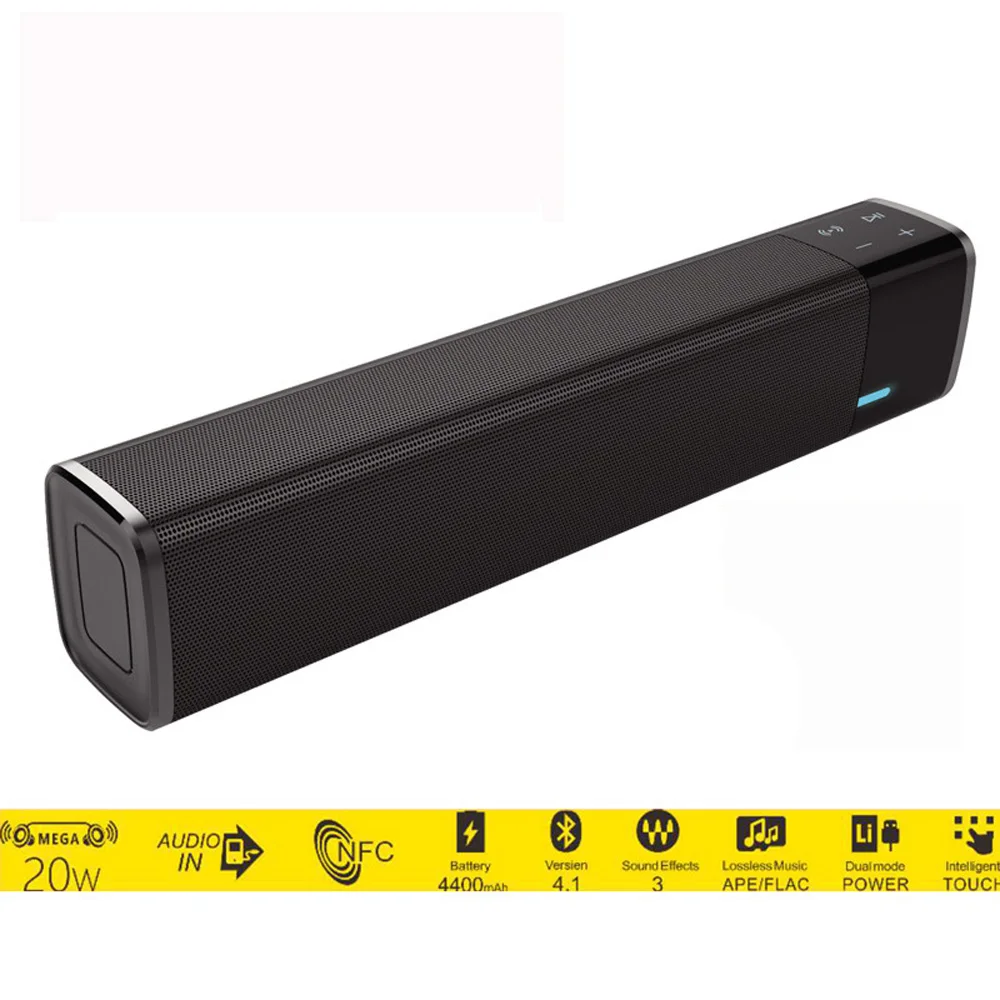 Big power Portable Bluetooth Speaker Super Bass Wireless Stereo HIFI Subwoofer Loudspeaker Support TF Card for iPhone PC TV 