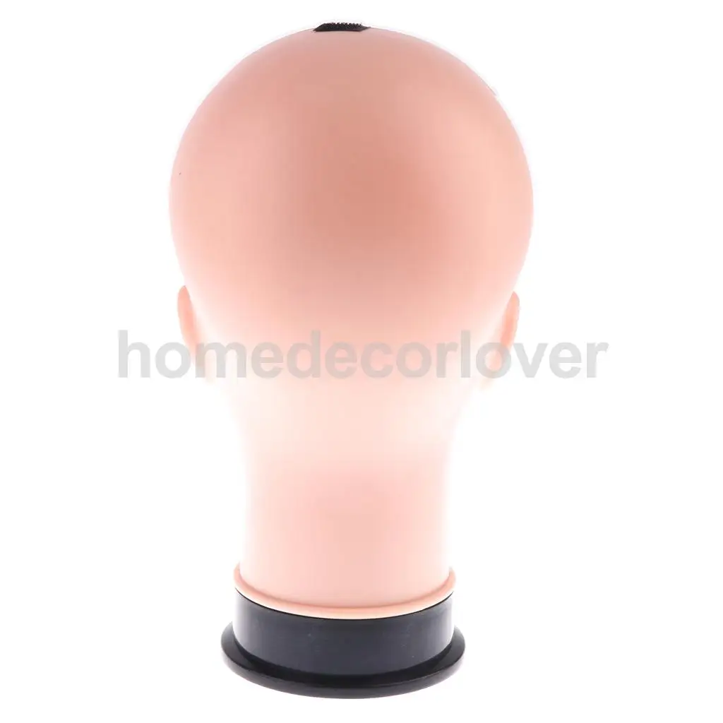 PVC Female Bald Mannequin Head Model Wig Making Hat Glasses Display Stand 