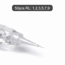 50pcs Mix Tattoo cartridge needles for tattoo 1rl 3rl 5rl 7rl 9rl microneedling magnum permanent makeup