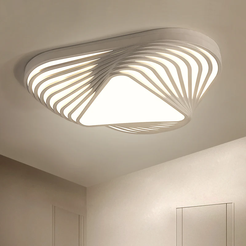 Nuevo y moderno diseño de Techo Luz DIY triángulo led de techo de dormitorio lámpara nórdica habitación lampara casa uso interior