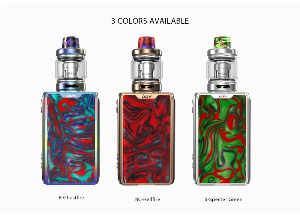 Electronic Cigarettes IJOY Shogun JR Kit 126W Build in Battery Box Mod Vape With Shogun Subohm Tank Mesh Coil E-Cigarettes Vape 01 (8)