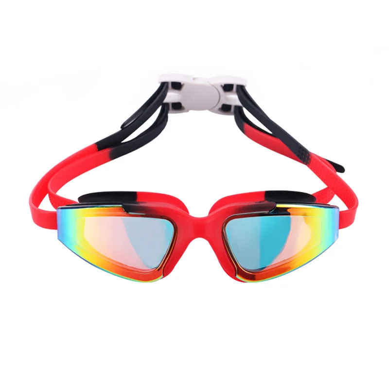 Летние мужские уличные очки для плавания Профессиональные удобные очки для бассейна очки для взрослых очки для бассейна Арена желтый - Цвет: red