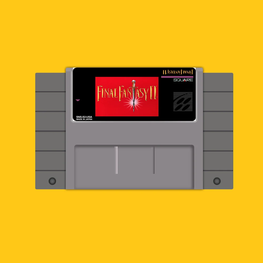 

Final Fantasy 2 Save 16 bit Big Gray Game Card For USA NTSC Game Player