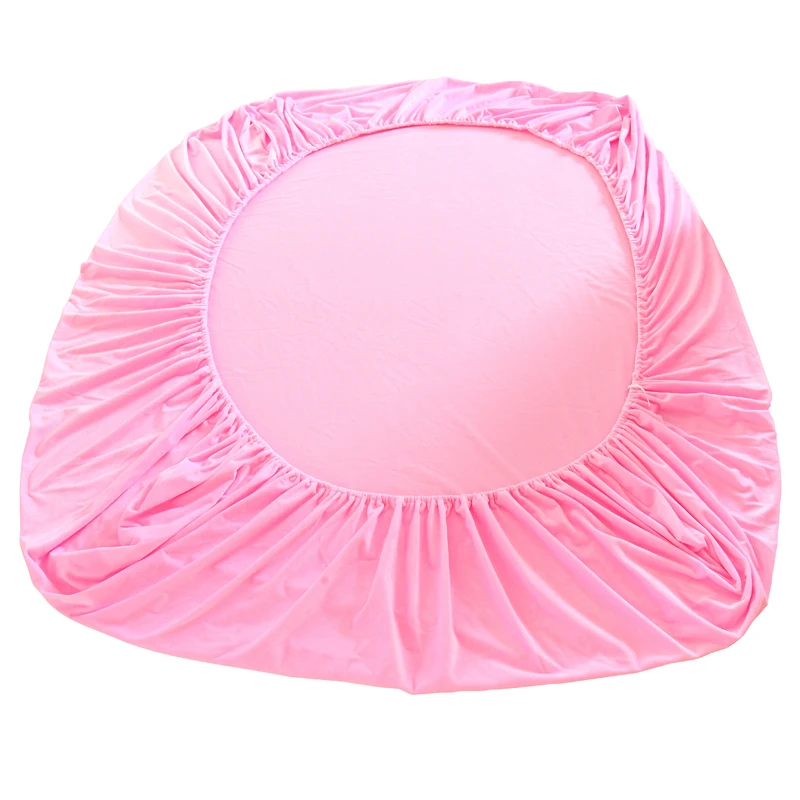Billige Spannbetttuch mit einem gummiband solide rosa prinzessinnen Bettwäsche bettwäsche Bettdecke baumwolle Flanell samt Matratzenbezug bettwäsche