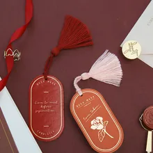 Стихотворение любви кожаный книжный маркер романтическая роза книга маркер подарок 1 шт