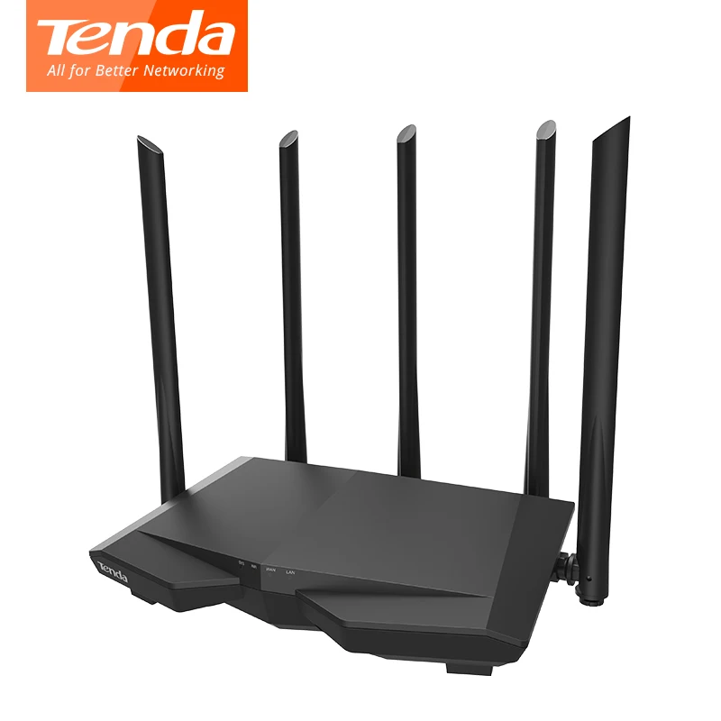 Tenda AC7 Беспроводной Wi-Fi маршрутизатор 5* 6dbi антенны с высоким коэффициентом усиления 11AC 1200 Мбит/с 2,4 ГГц/5,0 ггц Wifi повторитель 1* WAN 3* LAN умное управление приложением